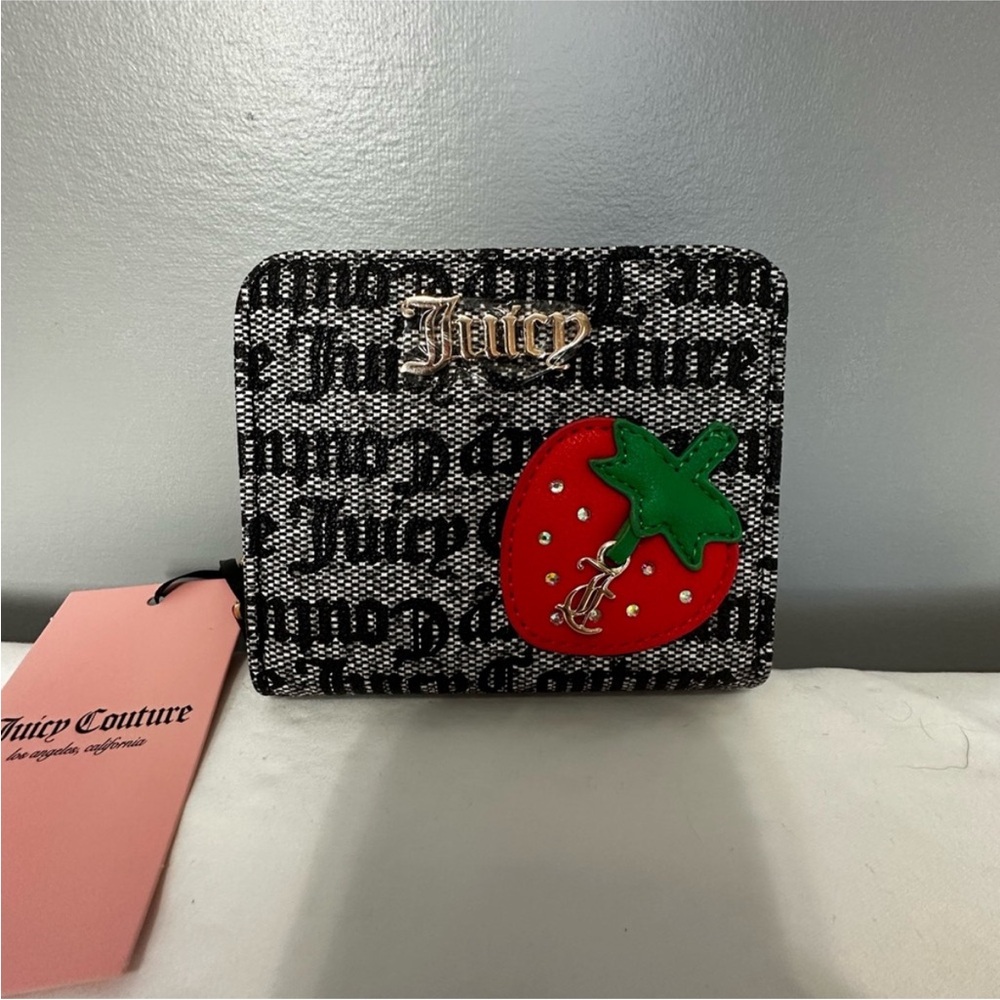 NWT Juicy Couture FRESHLY PICKED Wallet with Strawberry Accent